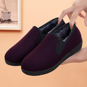 加绒秋冬中老年加厚奶奶老人鞋 老北京布鞋 女官方旗舰店老太太棉鞋