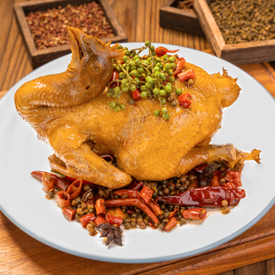 立华鲜即食翠浓椒麻鸡熟食真空卤味鸡散养土鸡650g顺丰冷链