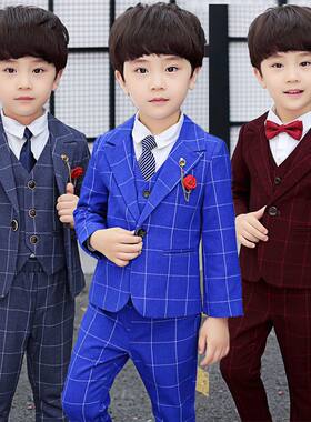 【5928人收藏】儿童西装套装三件套加绒加厚小男孩西服2023春秋款