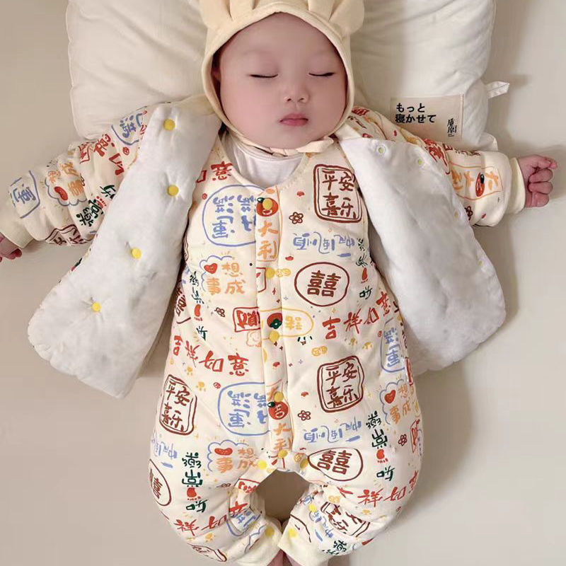 婴儿棉服冬季加厚款宝宝