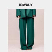 Y5424304 YOUWEI有尾2024秋季 商务西裤 重彩直筒裤 加长款 阔腿裤