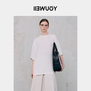 YOUWEI有尾2024秋季女装醋酸贴布绣宽松短袖T恤Y1124302