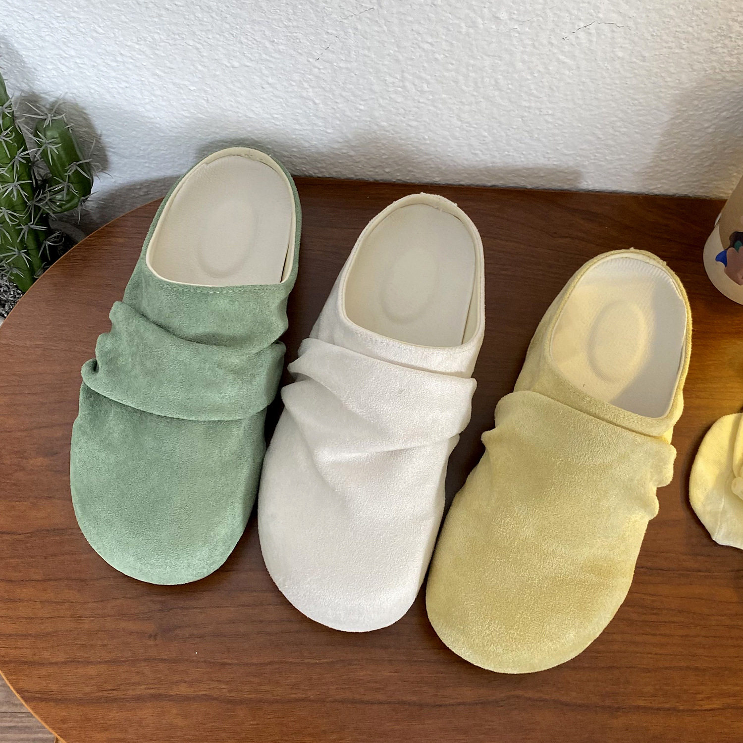 2026新款春夏季百搭勃肯鞋复古软面软底女款外穿休闲鞋包头半拖鞋