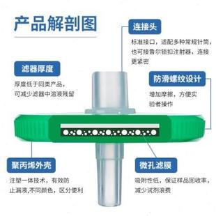 过滤器微孔滤膜一次性细胞过滤器有机尼龙0.22水系针筒式 针式 滤头