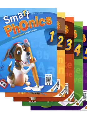 原版进口新版smart phonics少儿英语学生字母发音寒暑假短期专项课程 零基础儿童启蒙培训教材自然拼读smartphonics