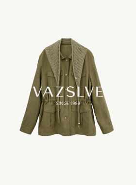 【VAZSLVE/全新奢品】捡漏-秋季韩版绿色休闲外套-BOC318313