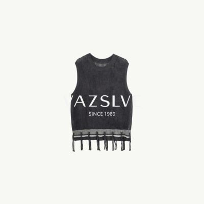 【VAZSLVE/全新奢品】捡漏-法式圆领背心上衣-BOXC6XH82801W