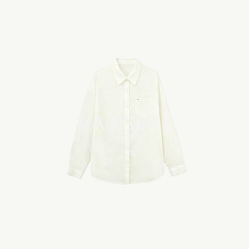 【VAZSLVE/全新奢品】捡漏-简约单侧口袋纯色衬衫-BOE7801