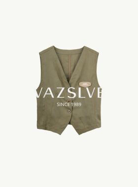 【VAZSLVE/全新奢品】捡漏-通勤百搭马甲上衣-BOG512
