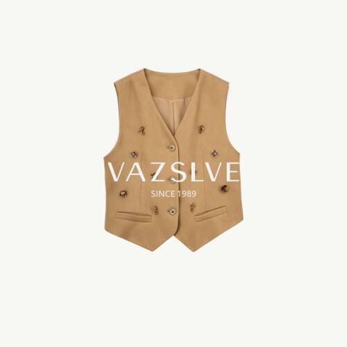 【VAZSLVE/全新奢品】捡漏-秋季简约时尚百搭马甲-BO6F010