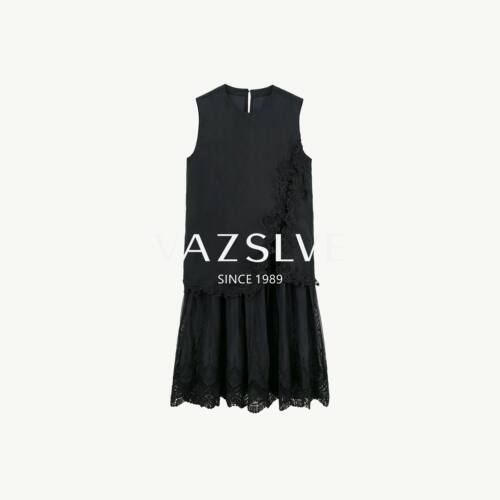 【VAZSLVE/全新奢品】捡漏-重工刺绣蕾丝高级感连衣裙-BO8162