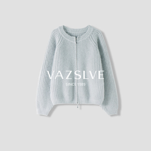 【VAZSLVE/全新奢品】捡漏-冬款羊毛圆领加厚针织开衫-5DKZH350