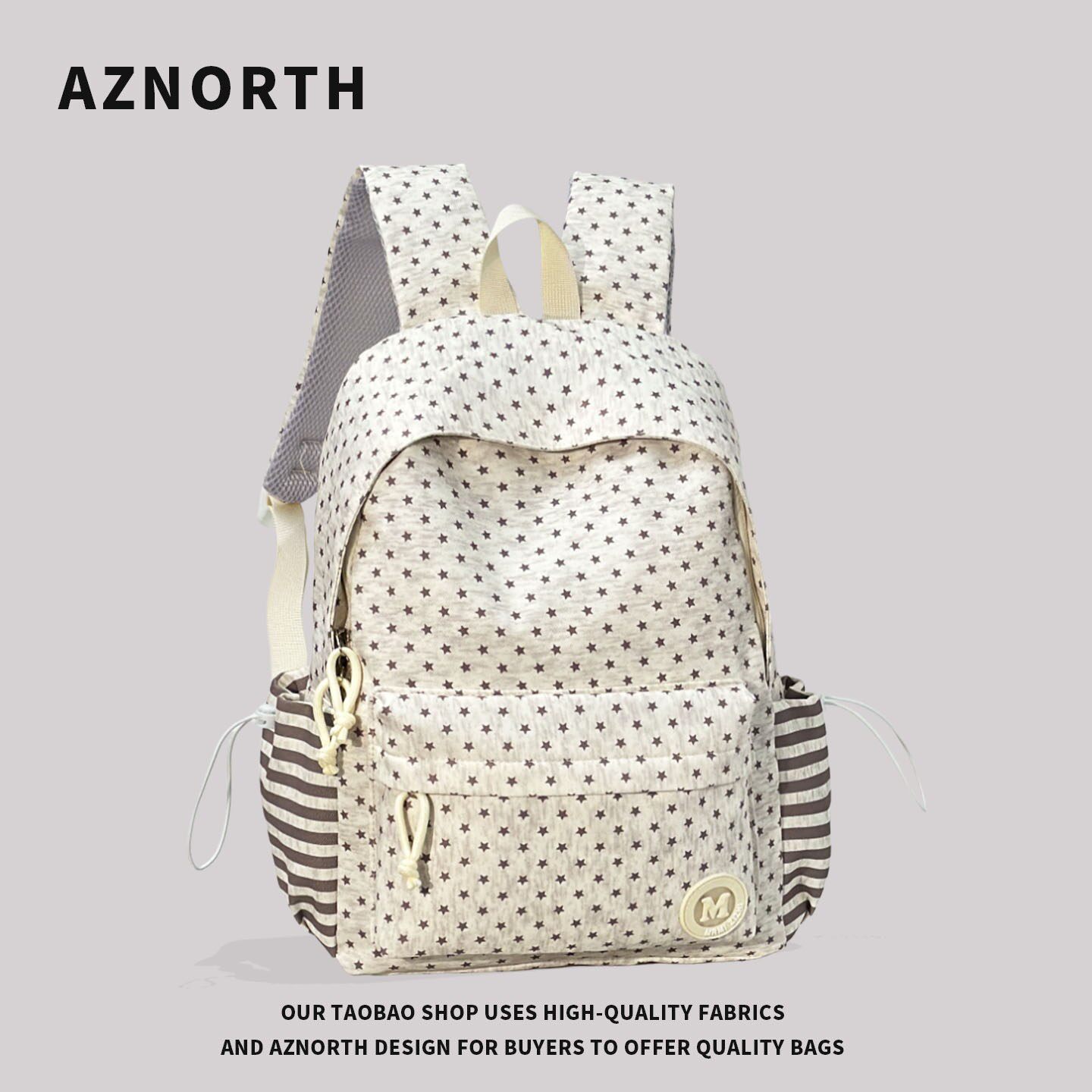 1021#新品 2026新款背包女韩版星星高颜值双肩包初中生高中生书包