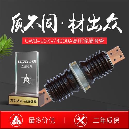 10-35KV高压穿墙套管CWB CWW CWC-20/1250A3150A4000A铜导体预埋