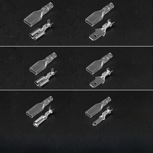 2.8插入式 4.8 冷压端子座线连接器母公 护套6.3 插头弹簧