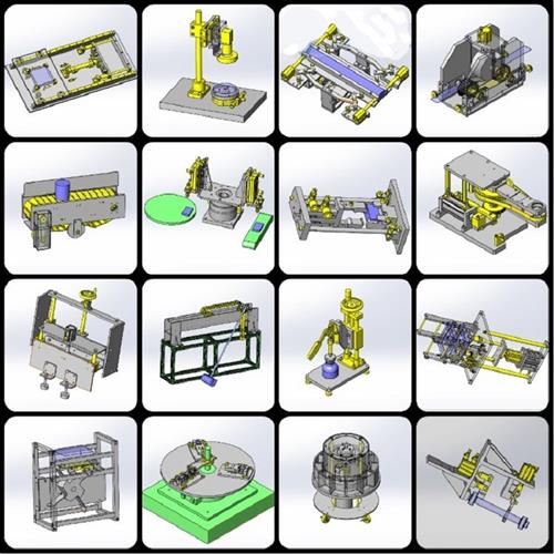 机械工程师2100套夹具机构检具治具3D建模图纸2024年11月份更新