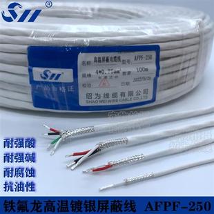 AFPF铁氟龙高温镀银屏蔽线AFP250铁氟龙信号线AFPF250过机发烧线
