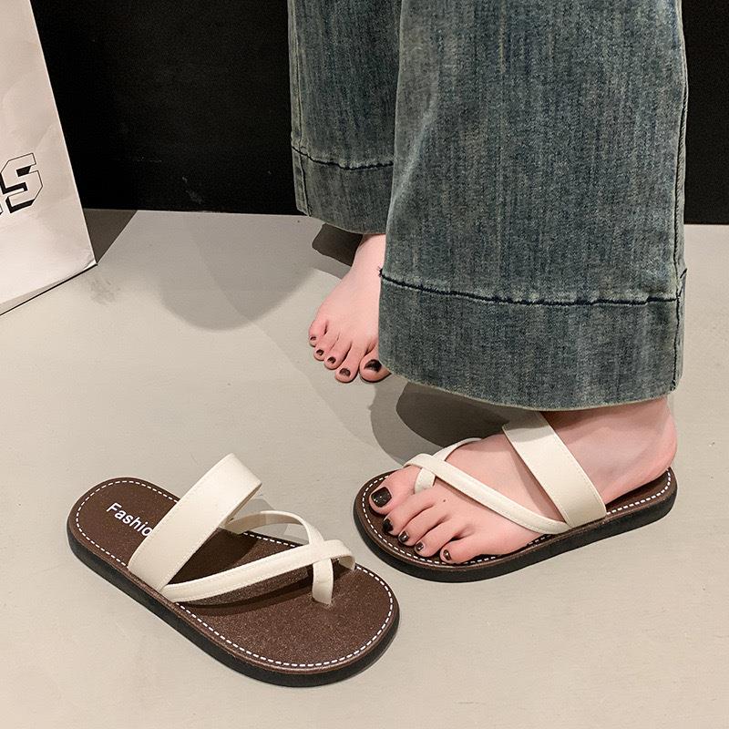 时尚凉鞋女2025夏季新款外穿网红爆款百搭套趾凉拖海边度假沙滩鞋