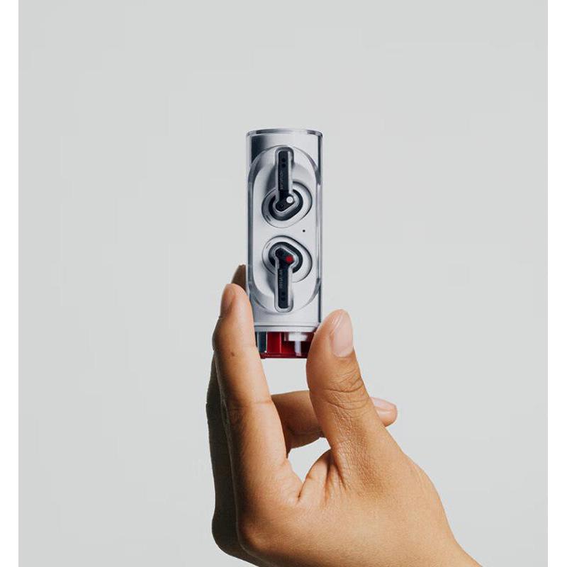 2024新款旋转透明圆柱开盖游戏蓝牙耳机半放耳式开放TWS/OWS EAR