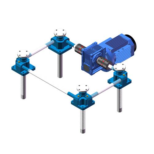 RJ10/20/30/40/50齿轮齿条升降机同步升降器手电动齿条式升降平台