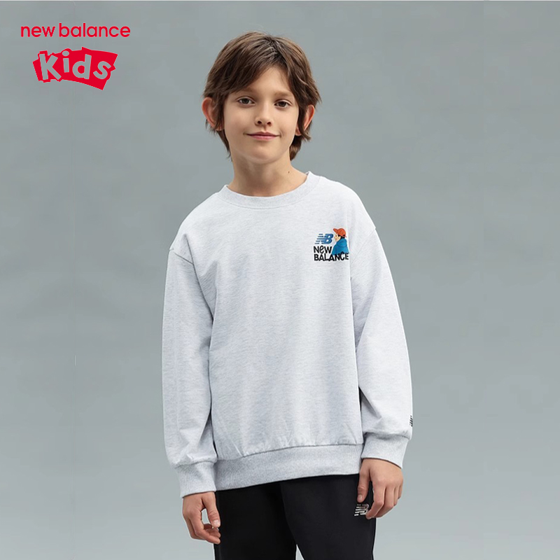 nb春季新款儿童舒适百搭圆领卫衣