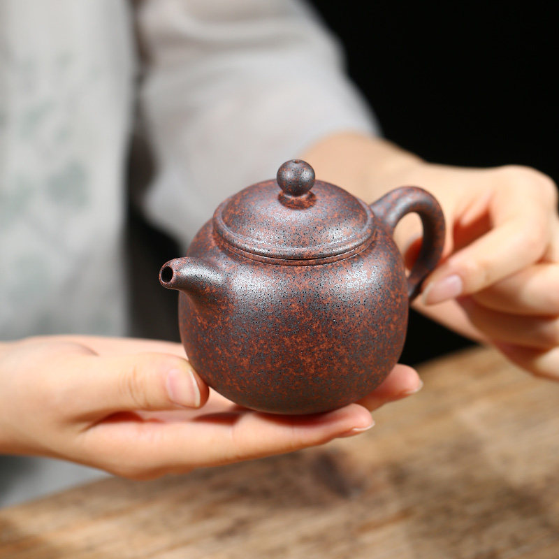 吟香茗名家宜兴紫砂壶柴烧窑变王德明纯全手工壶高温老段泥小鲍鳟