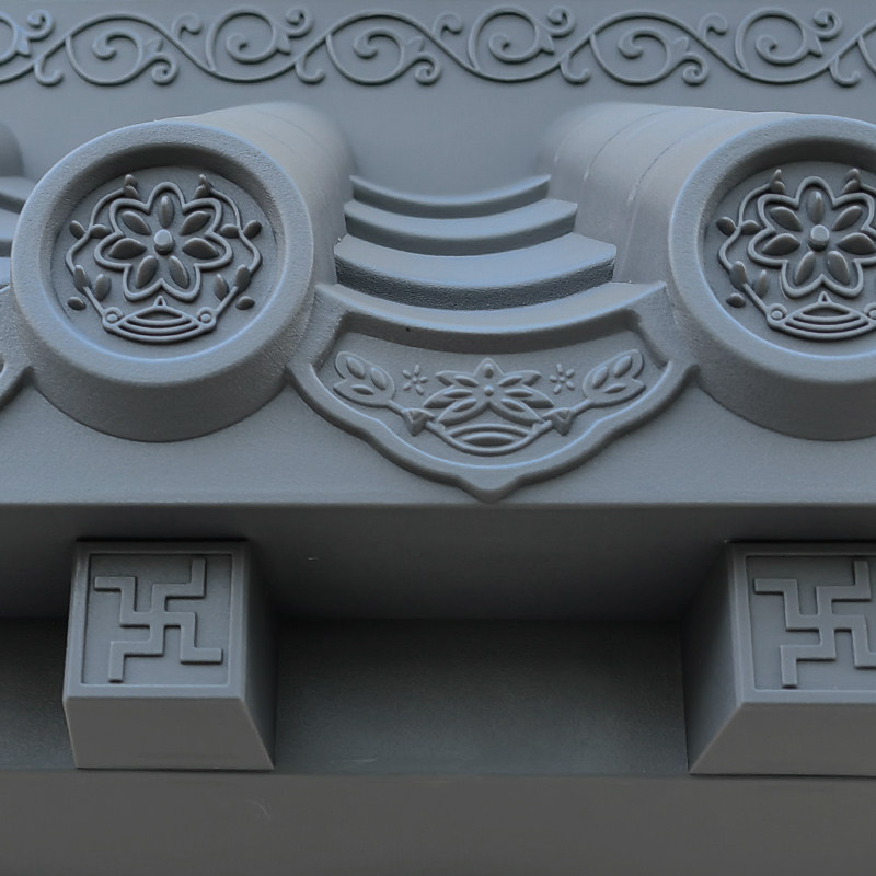 大号免架子封板新中式仿古屋檐一体树脂瓦室内外酒店餐厅门头装饰