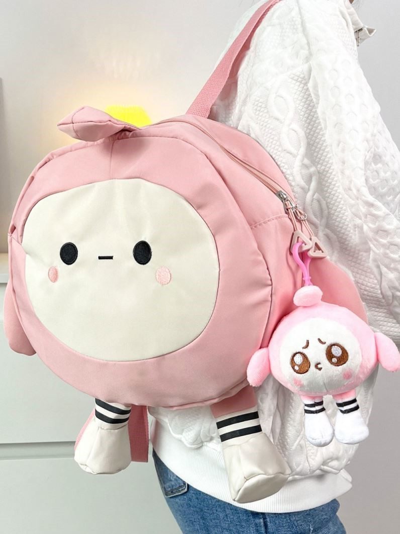 可爱派对书包设计感小众搞怪双肩包2024新款女大容量卡通背包