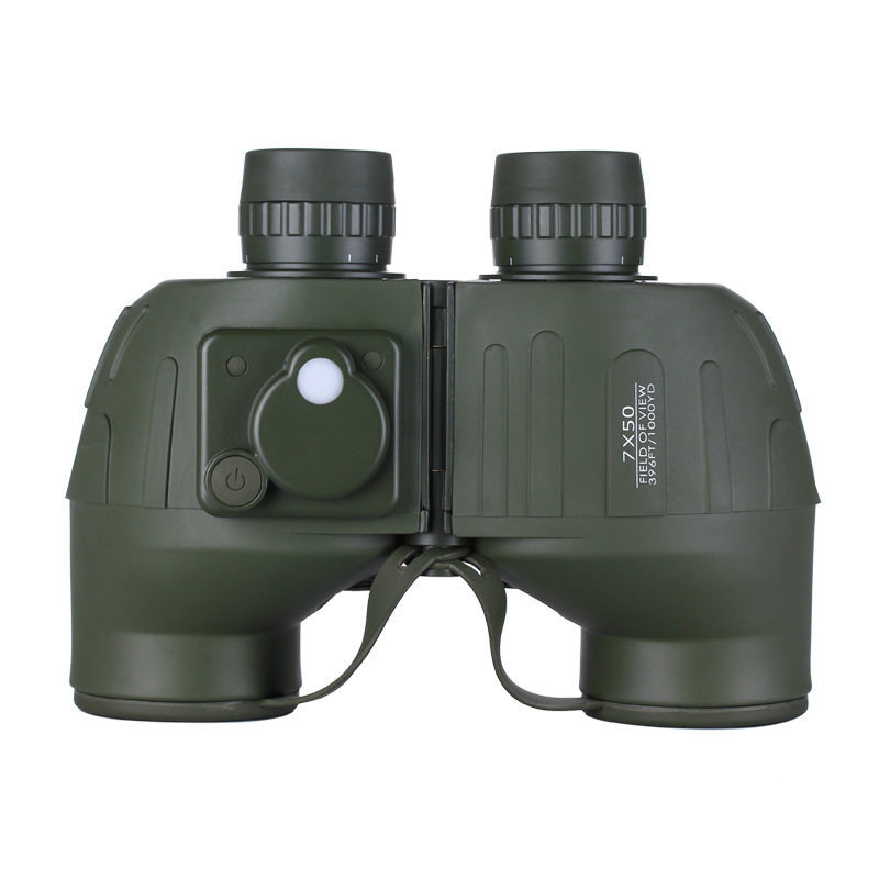 7x50充氮防水大罗盘电子望远镜 户外测距双目调双筒航海望远镜