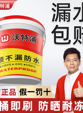 沃特浦顶不漏防水胶补漏裂缝渗水楼顶屋顶补漏材料房顶防水涂料