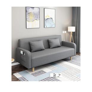 小户型客厅北欧简约折叠沙发床卧室出租房公寓网红款布艺拆洗沙发