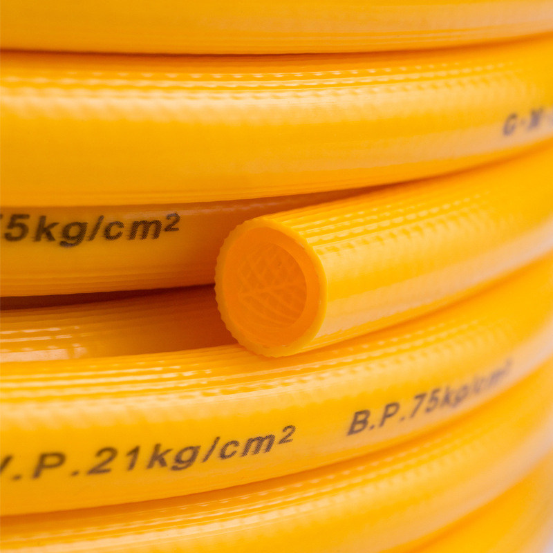 gbh金牛头高压黄管pvc黄色压力管 编织网管多用途气管软管水管