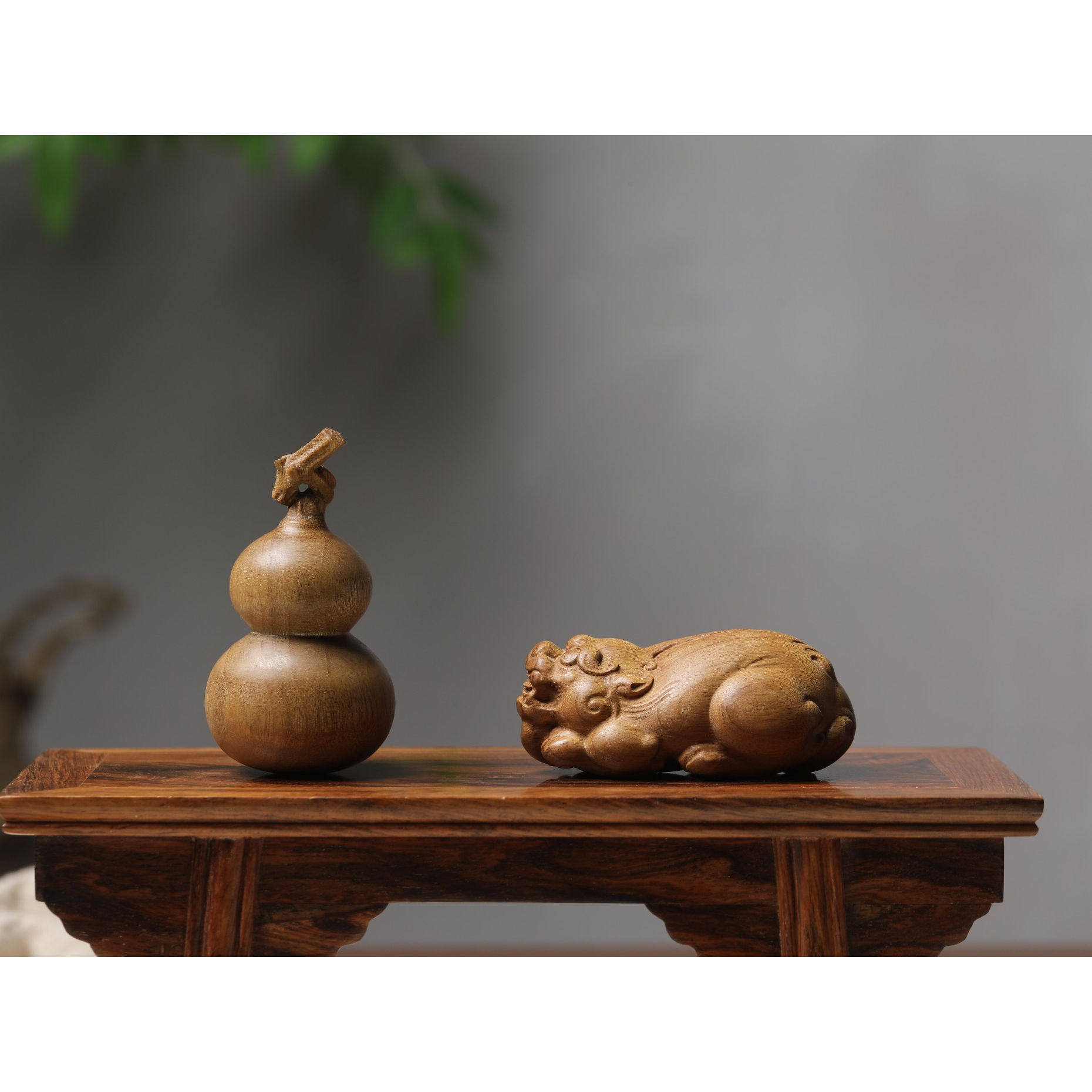 金丝楠木手把件（赠送金元宝钥匙扣）