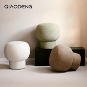 极简小凳子 意式 北欧侘寂风阳台卧室蘑菇凳 客厅休闲凳 QIAODENG