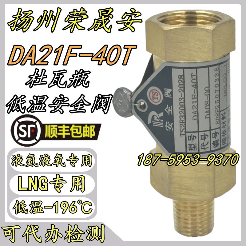 扬州荣晟安DA21F-40T低温安全阀