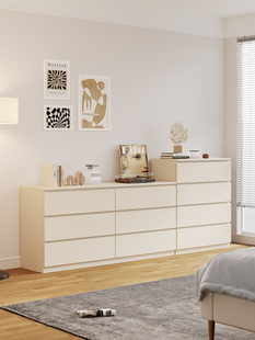 实木抽屉柜壁挂式抽屉储物柜梳妆台集成家庭客厅卧室床头储物柜