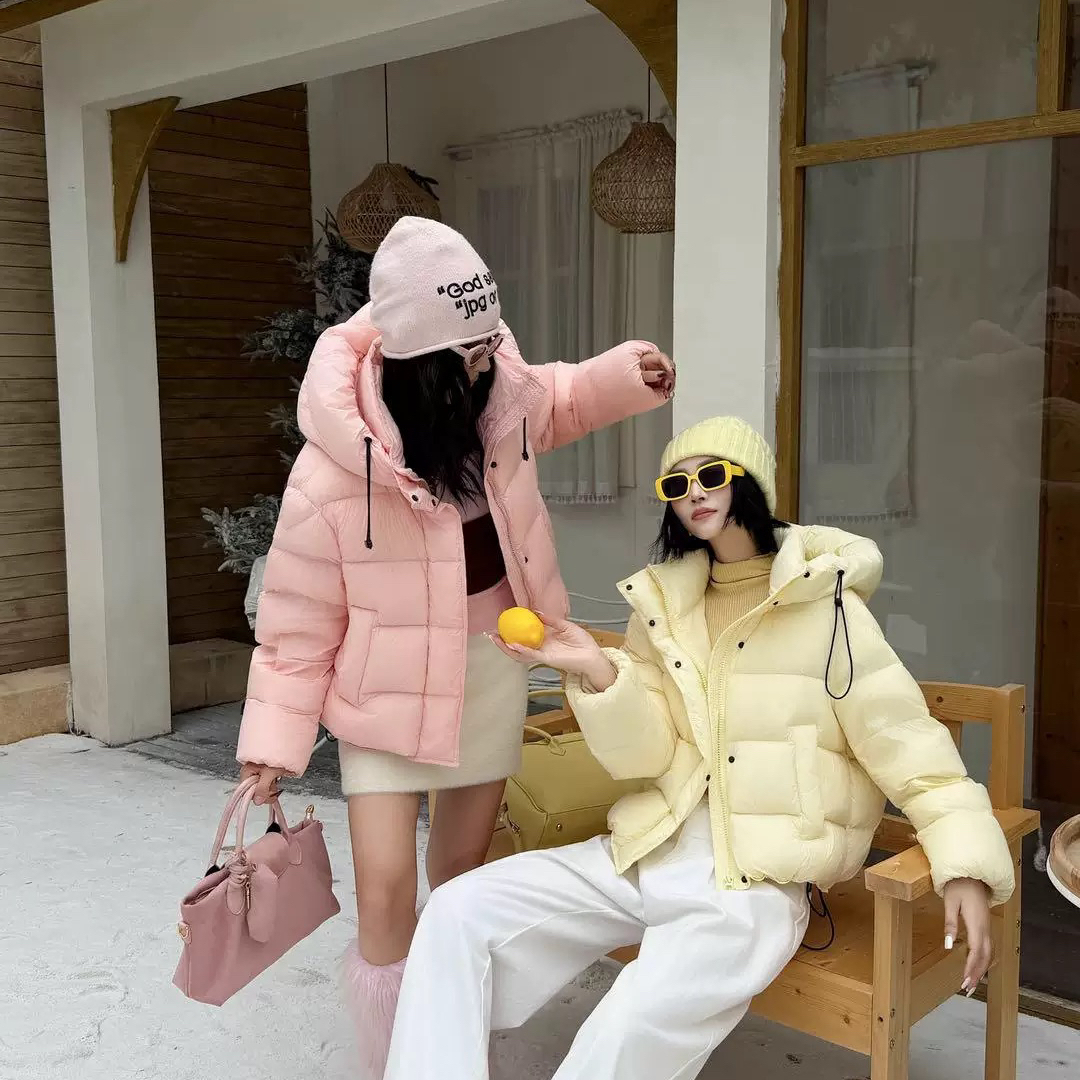 云朵50绒高蓬松充绒超级饱满连帽保暖羽绒服外套9色泡芙