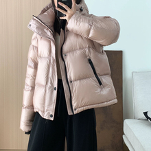 云-厚款连帽泡芙短款羽绒服可拆卸袖子羽绒服(配可拆卸袖子)t690