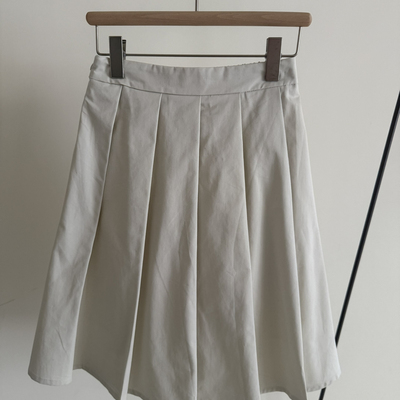 云朵设计夏上新莫兰迪春夏浪漫温柔色系百褶半身裙26ZWW88289