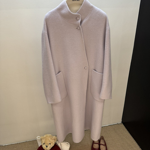 云朵捡漏立领阔版 羊毛外套 含100羊毛 26066 休闲简约韩系加长款