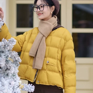 女装 2025新款 气质保暖羽绒服外套6605爱 小个子冬季 云朵家女短款