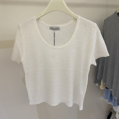 云朵设计推荐哦超亲肤短款T恤针织衫（含100绵羊毛）R01191