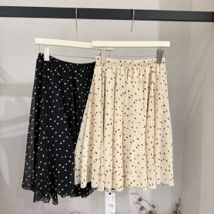 L云朵家26年夏上新多裁片波点半身裙 Q56608 无配件