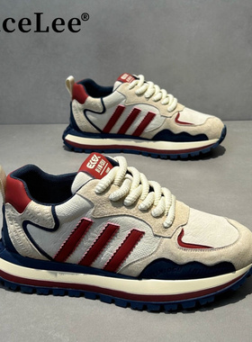 FaceLee欧洲站百搭阿甘鞋男2025新款舒适软底增高运动休闲鞋潮