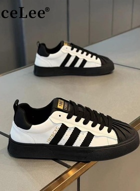 FaceLee日本设计师联名款2025秋冬新款潮牌贝壳头低帮鞋男潮