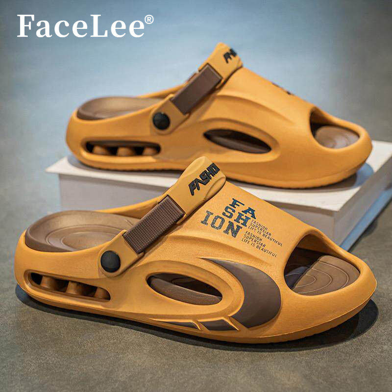 FaceLee凉鞋男2026新款夏季外穿运动防滑防臭沙滩拖鞋开车两用鞋