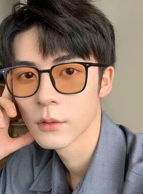 2022抖音爆款方框 韩版潮茶色显瘦眼镜小红书太阳镜镜框现货