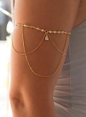 亚马逊热销多层锆石水滴手臂环欧美时尚性感水钻手链女bracelet