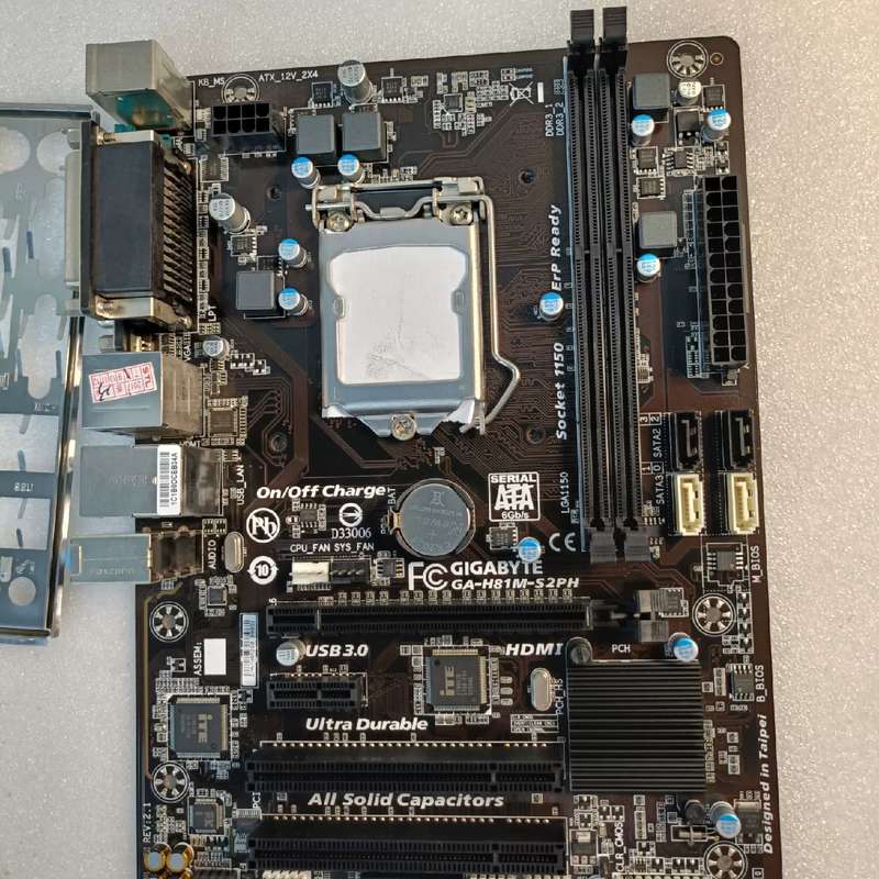 {议价}技嘉h81m-s2ph主板，带高清，带pci卡槽，带挡板，功图片