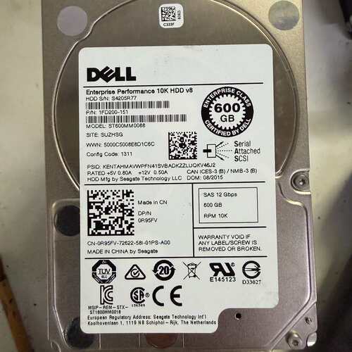 {议价}ST600MM0088 戴尔0R95FV 600G 12G